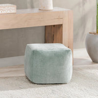 Villa by Classic Home Heirloom pouf en velours de 18 po