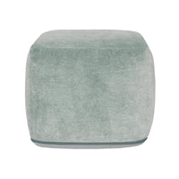 Villa by Classic Home Heirloom pouf en velours de 18 po