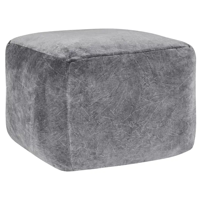 Villa by Classic Home Heirloom pouf en velours de 18 po