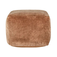 Villa by Classic Home Heirloom pouf en velours de 18 po