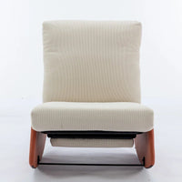 Fauteuil à bascule inclinable moderne, fauteuil à bascule confortable pour chambre de bébé avec repose-pieds, fauteuil de lecture d'appoint, fauteuil de salon rembourré