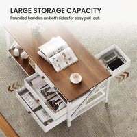 Table basse avec 4 tiroirs de rangement - 50P x 110L x 49,5H