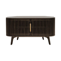 Meuble TV d'angle en bois Studio London Sierra avec accents Mid-Century