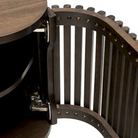Meuble TV d'angle en bois Studio London Sierra avec accents Mid-Century