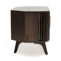 Meuble TV d'angle en bois Studio London Sierra avec accents Mid-Century