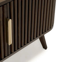 Meuble TV d'angle en bois Studio London Sierra avec accents Mid-Century