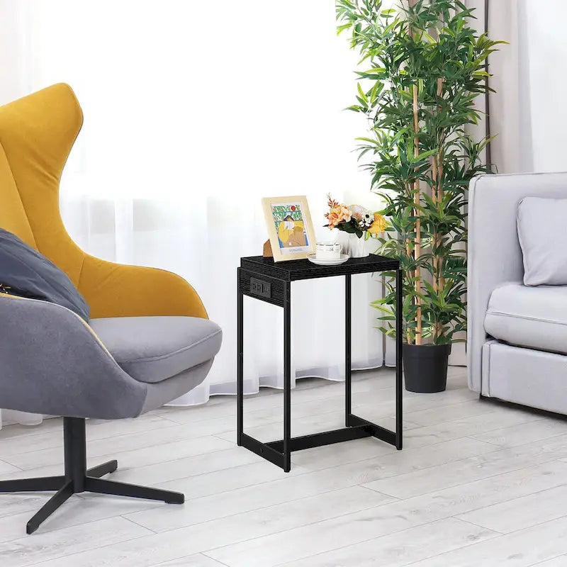 Tables de chevet (lot de 2) avec station de charge