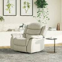 Fauteuil Inclinable Pivotant à Bascule Manuel Rover 41.5 pouces en Similicuir