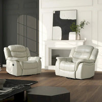 Fauteuil Inclinable Pivotant à Bascule Manuel Rover 41.5 pouces en Similicuir