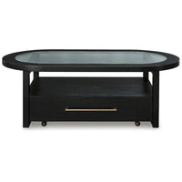 Signature Design by Ashley Winbardi Table basse noire/grise - 52 L x 28 P x 18,25 H