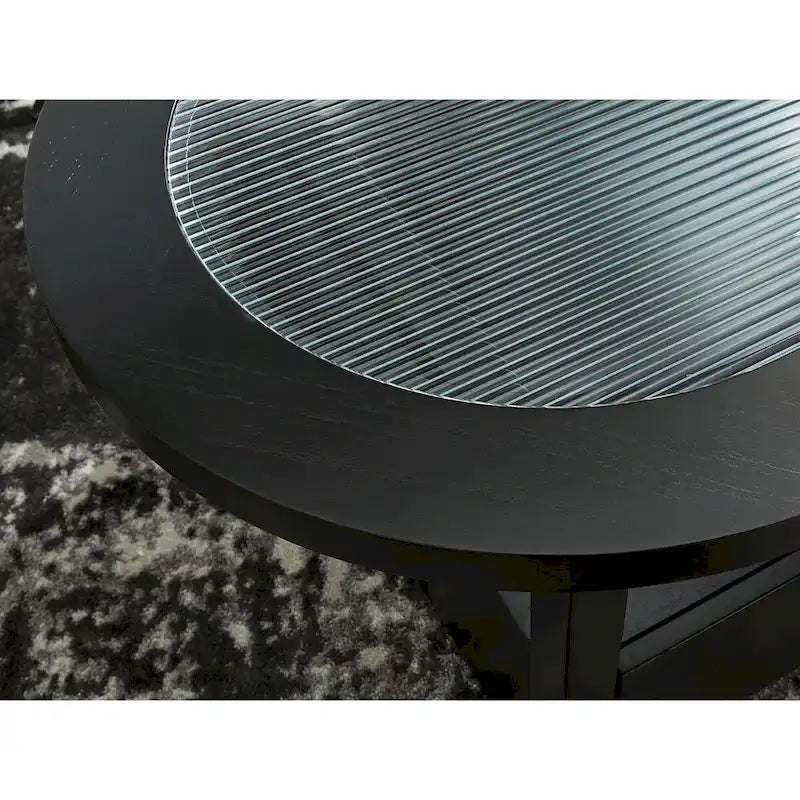 Signature Design by Ashley Winbardi Table basse noire/grise - 52 L x 28 P x 18,25 H