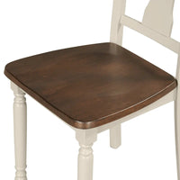 Ensemble de salle à manger classique 6 pièces, table en bois et 4 chaises avec banc