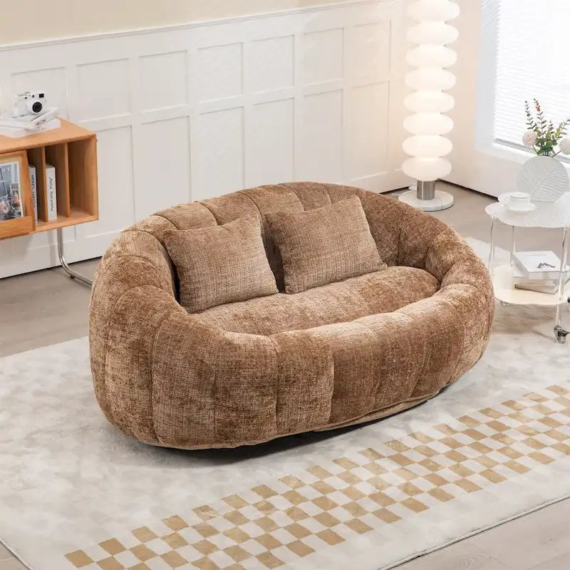 Pouf poire pour adultes - Canapé moelleux multicolore