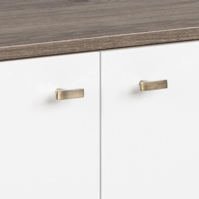 Buffet mid-century moderne Prepac Milo à 4 portes - 64 L x 32 H x 16 P