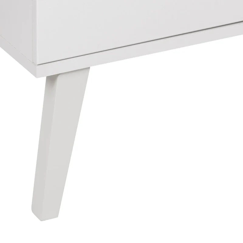 Buffet mid-century moderne Prepac Milo à 4 portes - 64 L x 32 H x 16 P