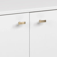Buffet mid-century moderne Prepac Milo à 4 portes - 64 L x 32 H x 16 P