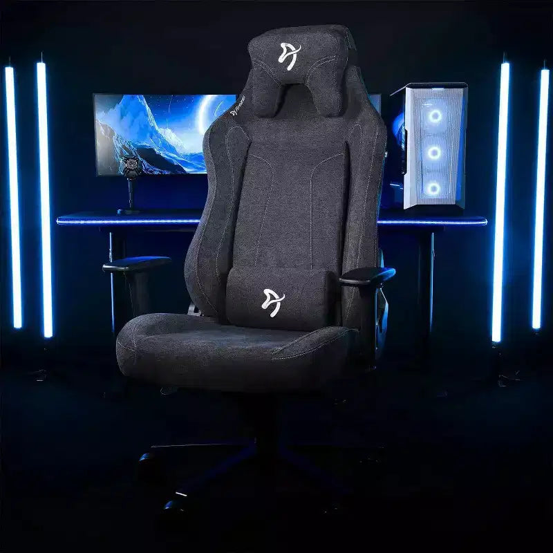 Arozzi Vernazza Chaise de bureau et de jeu ergonomique avec inclinaison basculante, hauteur réglable et soutien lombaire et cervical