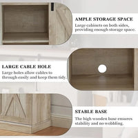 Meuble TV de console multimédia en bois Meuble de divertissement