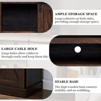 Meuble TV de console multimédia en bois Meuble de divertissement