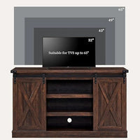Meuble TV de console multimédia en bois Meuble de divertissement