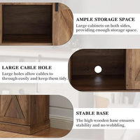 Meuble TV de console multimédia en bois Meuble de divertissement