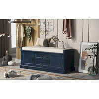 Banc de rangement avec 2 tiroirs et 2 placards