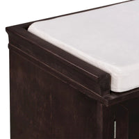 Banc de rangement avec 2 tiroirs et 2 placards