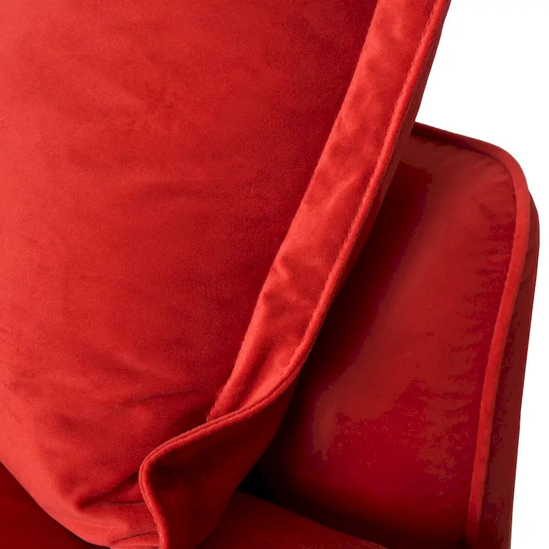 Canapé sectionnel modulable, canapé en velours 162.98 en forme de L avec ottoman