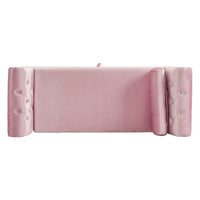 Banc coffre de rangement multifonctionnel traditionnel en velours Xanthia avec oreiller par Christopher Knight Home
