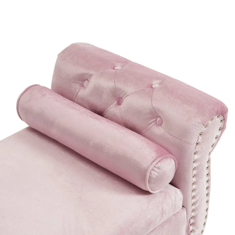 Banc coffre de rangement multifonctionnel traditionnel en velours Xanthia avec oreiller par Christopher Knight Home