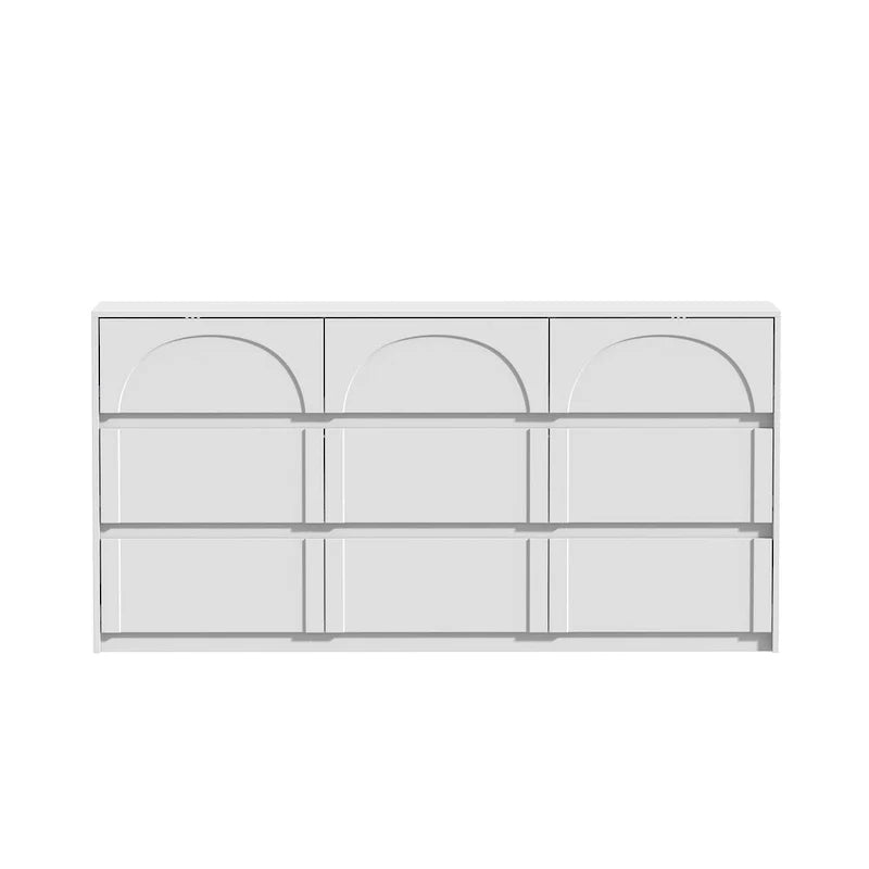 Meuble de rangement blanc polyvalent - Parfait pour chambre, cuisine et salon