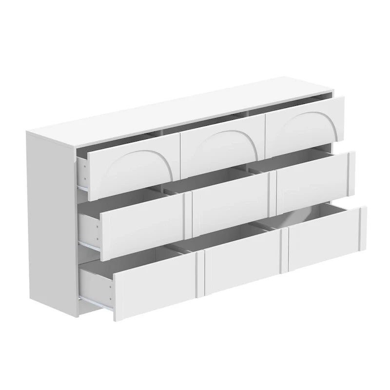 Meuble de rangement blanc polyvalent - Parfait pour chambre, cuisine et salon