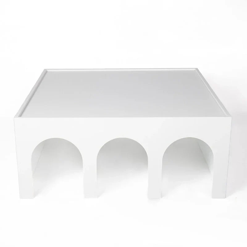 Étagère à livres et table basse multifonctionnelles à 4 niveaux blanches, étagère à livres créative, étagères de rangement minimalistes
