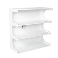 Étagère à livres et table basse multifonctionnelles à 4 niveaux blanches, étagère à livres créative, étagères de rangement minimalistes