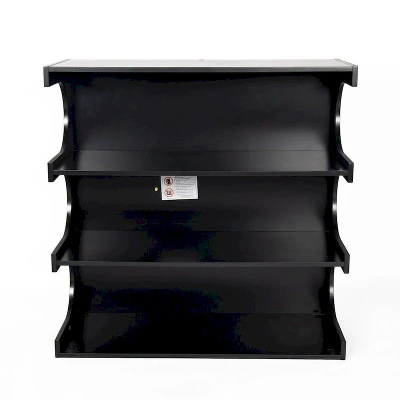 Étagère à livres et table basse multifonctionnelles à 4 niveaux blanches, étagère à livres créative, étagères de rangement minimalistes