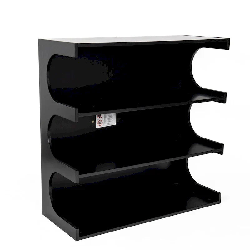 Étagère à livres et table basse multifonctionnelles à 4 niveaux blanches, étagère à livres créative, étagères de rangement minimalistes