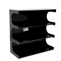 Étagère à livres et table basse multifonctionnelles à 4 niveaux blanches, étagère à livres créative, étagères de rangement minimalistes