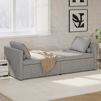 Méridienne moderne lit de repos petit lit de repos simple avec 2 tiroirs, sans matelas requis, parfait pour salons & bureau à domicile