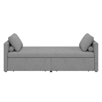 Méridienne moderne lit de repos petit lit de repos simple avec 2 tiroirs, sans matelas requis, parfait pour salons & bureau à domicile