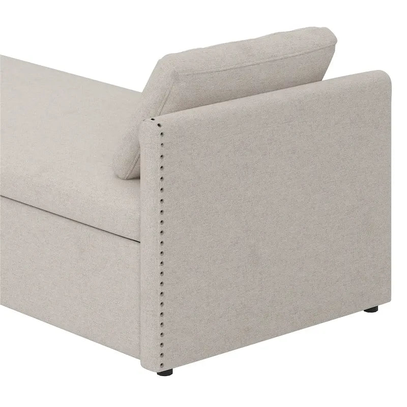 Méridienne moderne lit de repos petit lit de repos simple avec 2 tiroirs, sans matelas requis, parfait pour salons & bureau à domicile