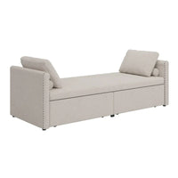 Méridienne moderne lit de repos petit lit de repos simple avec 2 tiroirs, sans matelas requis, parfait pour salons & bureau à domicile