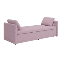 Méridienne moderne lit de repos petit lit de repos simple avec 2 tiroirs, sans matelas requis, parfait pour salons & bureau à domicile