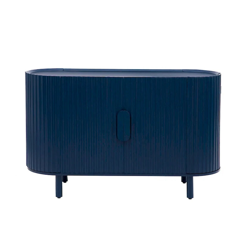 Buffet de luxe au design galbé avec étagères réglables