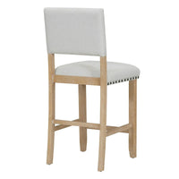 Ensemble de salle à manger hauteur comptoir 5 pièces, table élégante classique et 4 chaises en bois naturel délavé