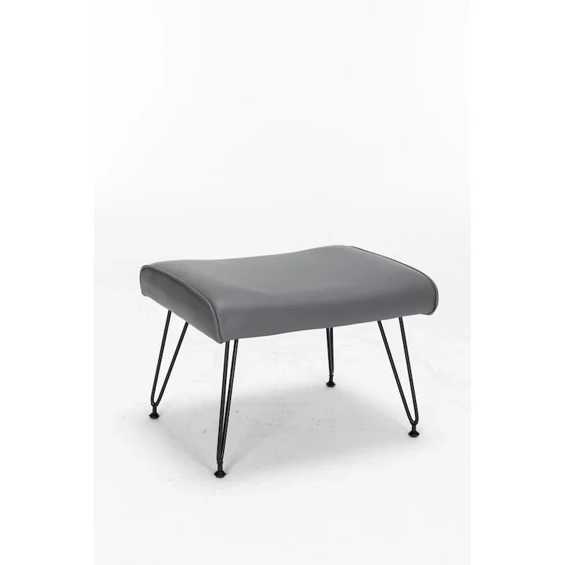 Fauteuil à bascule, fauteuil coulissant, fauteuil d'appoint à bascule avec coussin lombaire et ottoman pour chambre de bébé/salon/chambre