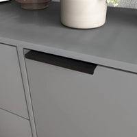 Bahut de buffet avec rangement, meuble de bar à café en bois, 3 tiroirs et 2 portes, armoire de buffet