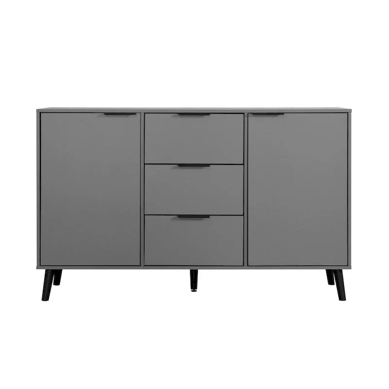 Bahut de buffet avec rangement, meuble de bar à café en bois, 3 tiroirs et 2 portes, armoire de buffet