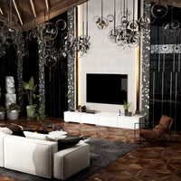 Meuble TV Contemporain - Meuble de Rangement, Meuble TV Blanc