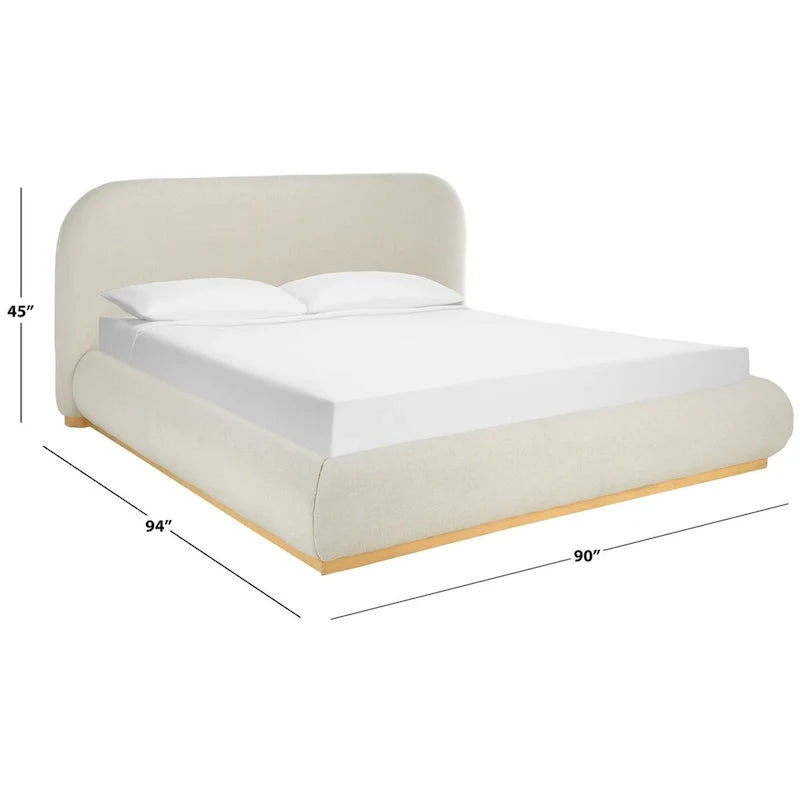 SAFAVIEH Couture Jennabryanna - Lit en tissu bouclé