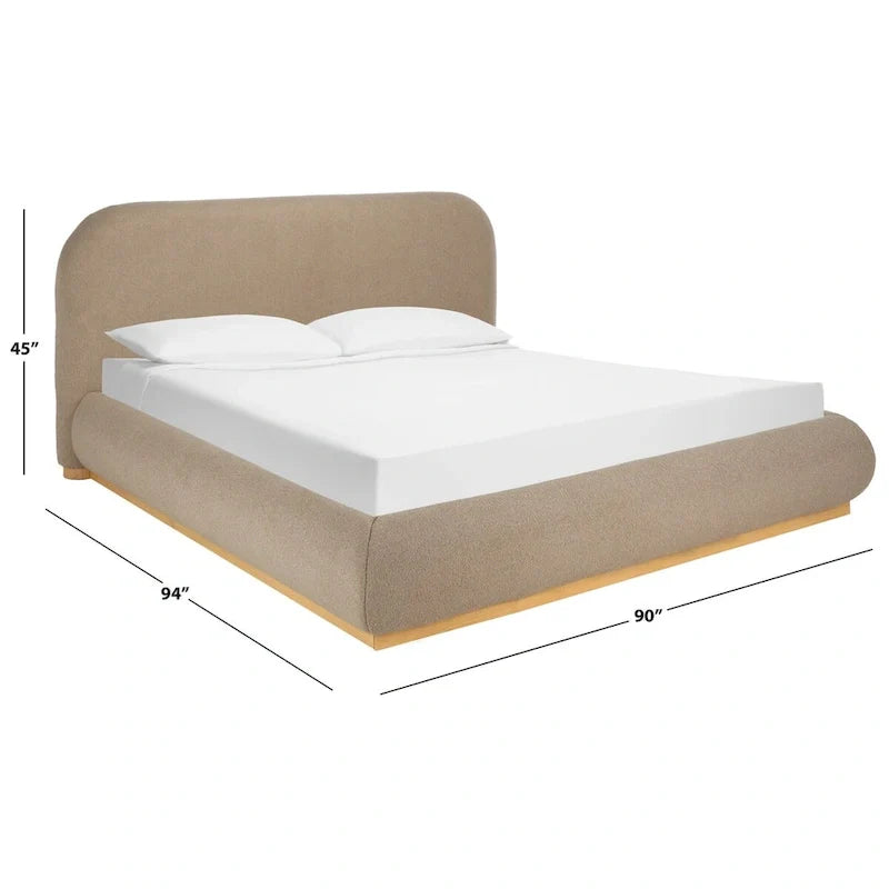 SAFAVIEH Couture Jennabryanna - Lit en tissu bouclé